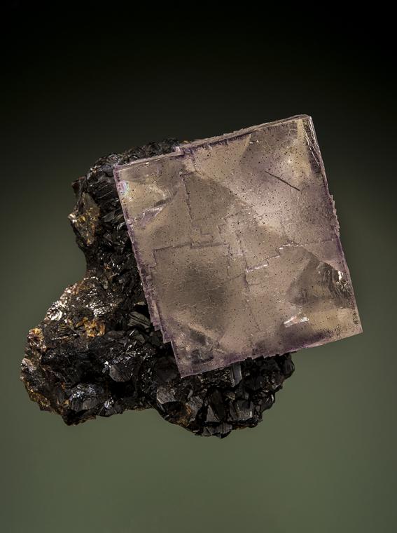 FLUORITE on SPHALERITE
